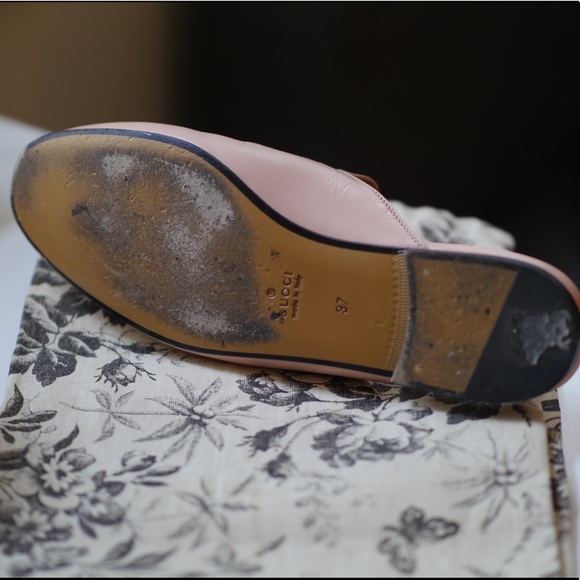Gucci Princetown Leather Slipper in Light Pink - Picture 5 of 5